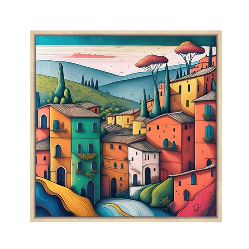 Canvas Print Hand Embellishment - Tuscany