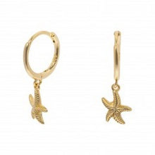 Load image into Gallery viewer, Starfish Hoop Earring