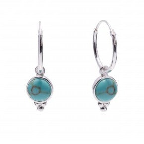 Turquoise Hoop Earring