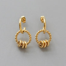 Load image into Gallery viewer, Twist Ring Stud Earring