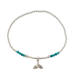 Whale Tail Charm Bracelet