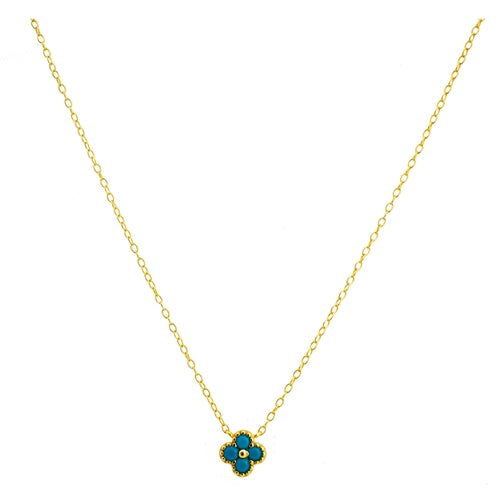 Turquoise Flower Necklace