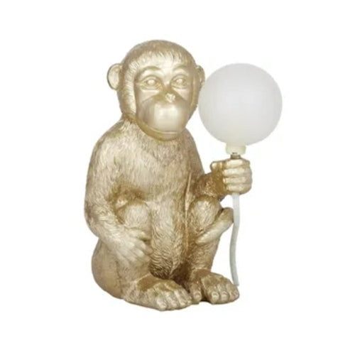 Monkey Table Lamp (incl Globe)