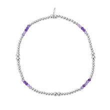 Load image into Gallery viewer, Semi-Precious Beaded Bracelet - Silver