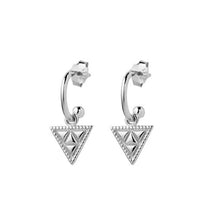 Load image into Gallery viewer, Patterned Triangle Earring