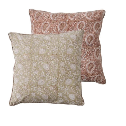 Ravenna Cotton Block Cushion