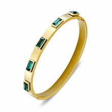Load image into Gallery viewer, CZ Bezel Set Bangle