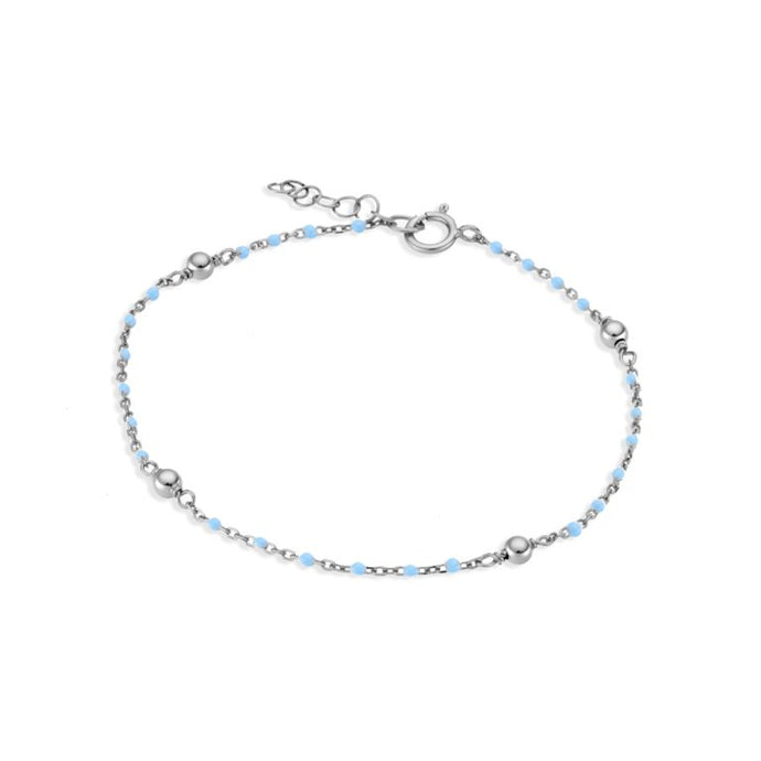 Pale Blue Beaded Bracelet