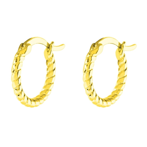 Twist Gold Earring