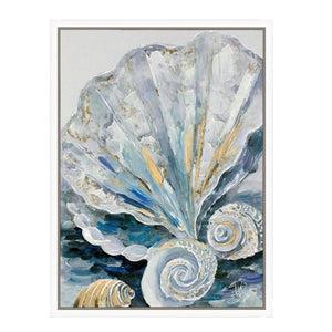 Canvas Print Hand Embellishment - Shell