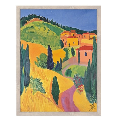 Canvas Print Hand Embellishment - Tuscan View