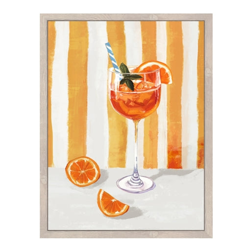Canvas Print Hand Embellishment - Aperol