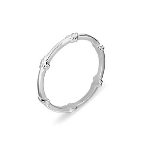 Thin Band with a Twist Ring