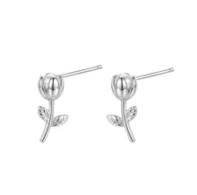 Load image into Gallery viewer, Rose Stem Stud Earring