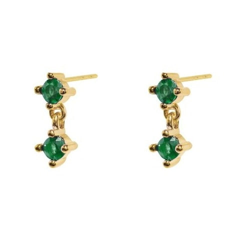 2 Part Cz Stud Earring