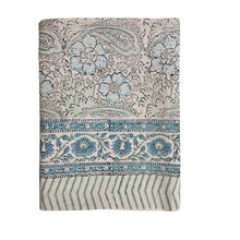 Load image into Gallery viewer, Tablecloth Cotton Block Print Paisley