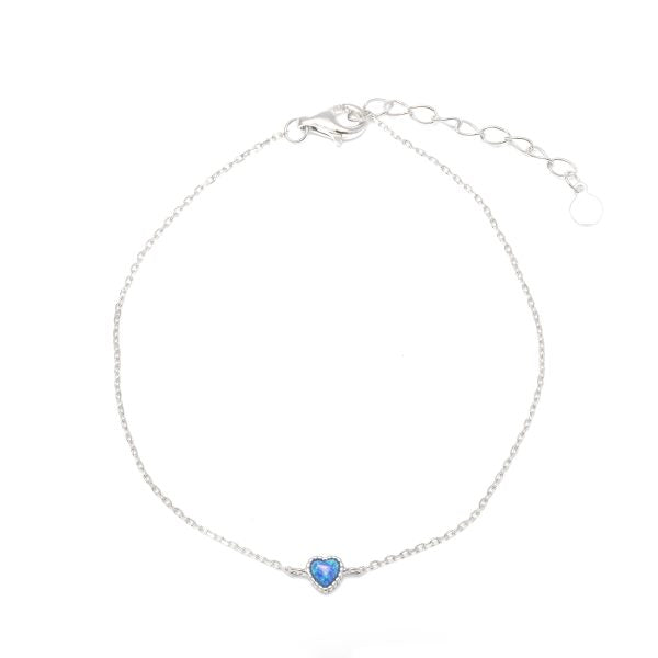 Opalite Heart Bracelet