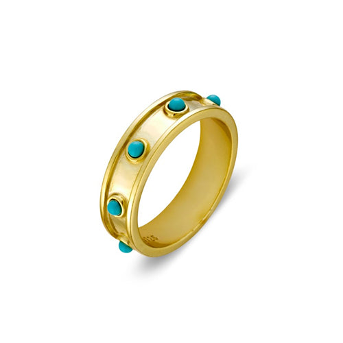 Turquoise Crown Ring