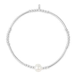 Single Pearl Stacker Bracelet