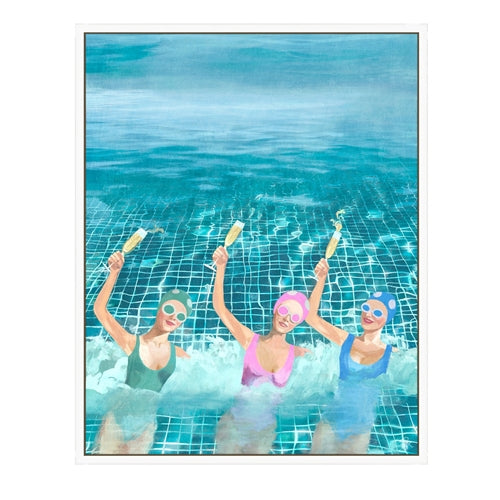 Canvas Print Hand Embellishment - Bubbles