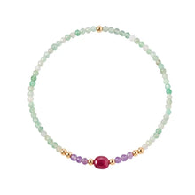 Load image into Gallery viewer, Amethyst &amp; Aventurine Bracelet