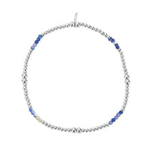 Load image into Gallery viewer, Semi-Precious Silver Beaded Bracelet