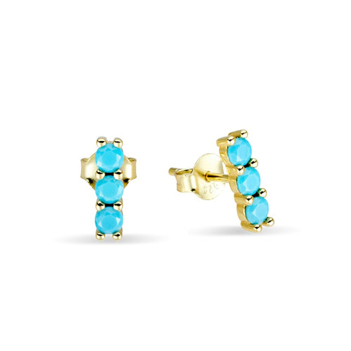 Turquoise Set Studs