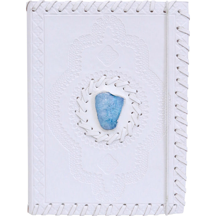 Leather Notebook w Gem