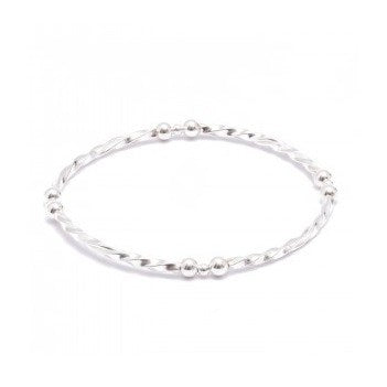 Twist Silver Bracelet