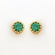 Stone Gold Filled Stud Earring