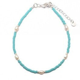 Tilly Pearls & Turquoise Bracelet