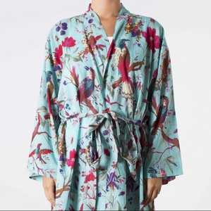 Kimono Bird Print