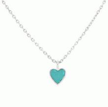 Load image into Gallery viewer, Asha Turquoise Heart Necklace