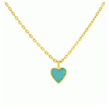Load image into Gallery viewer, Asha Turquoise Heart Necklace