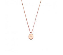 Load image into Gallery viewer, Oval Pendant with CZ Detail Necklace