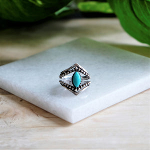 Pointed Turquoise Ring